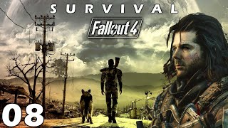 Fallout 4 Live Let's Play Pt. 8 (Survival Mode Difficulty) Nick Valentine