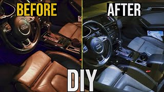 Audi A4 B8 How to change all interior lights to LED  tutorial DIY