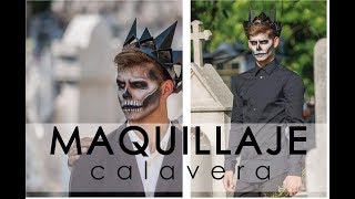 MAQUILLAJE HALLOWEEN CALAVERA HOMBRE / MAN SKULL MAKEUP HALLOWEEN