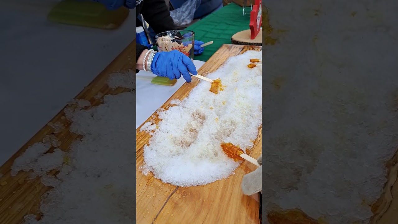 Winter Carnaval d'Hiver 2024: Making Candy from Maple Syrup at this Festival in Perkinsfield, ON