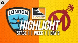 London Spitfire Vs Florida Mayhem Overwatch League Highlights Owl Stage 1 Week 1 Day 2