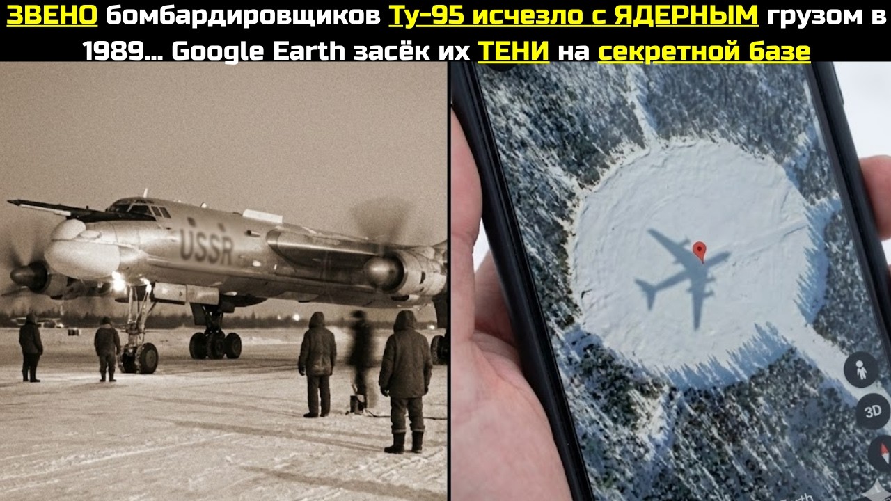 ЗВЕНО бомбардировщиков Ту-95 исчезло с ЯДЕРНЫМ грузом в 1989 Их следы нашли на секретной базе СССР