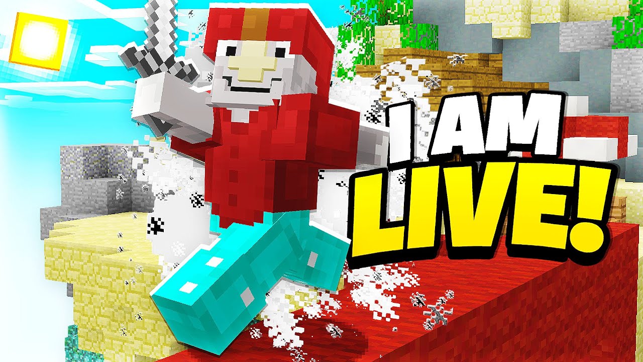 LIVE Surivival games / hunger games with viewers eu.backplay.net then Hypixel Bedwars Minecraft UK)