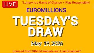 The National Lottery Euromillions Draw Live results from Tuesday 19 May 2026 | Euro Millions screenshot 2