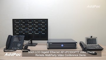 5inch LCD Gigabit Ethernet AP-VP230GPTT Video Phone MultiParty Video Conference Demo