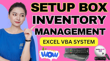 DTH Inventory management system in excel vba | Setup Box Inventory in Excel #inventorymanagement #ag