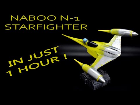 Naboo N-1 Starfighter 3D print and paint in just 1 hour !