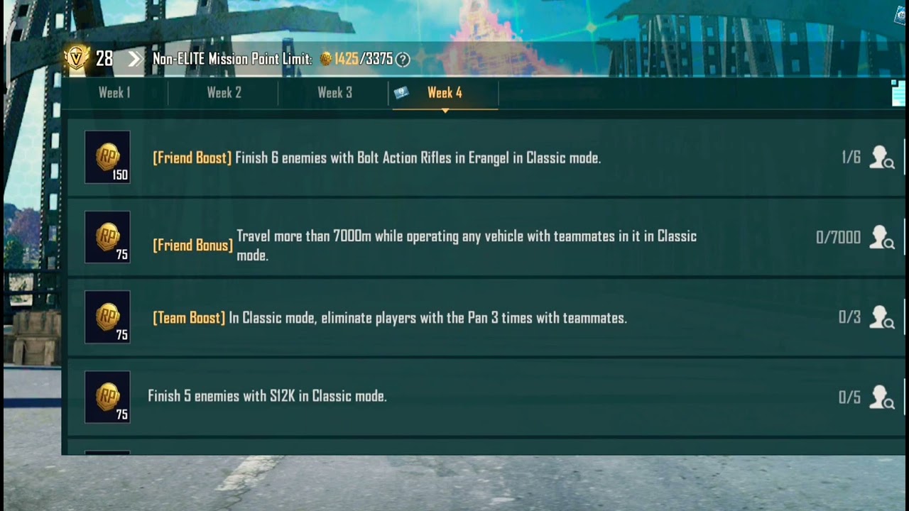 M10 WEEK 4 RP mission