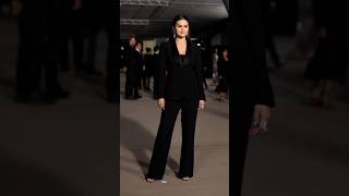 Selena Gomez black suit outfit