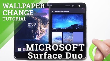 How to Change Wallpaper on Lock Screen in MICROSOFT Surface Duo - Change Wallpaper