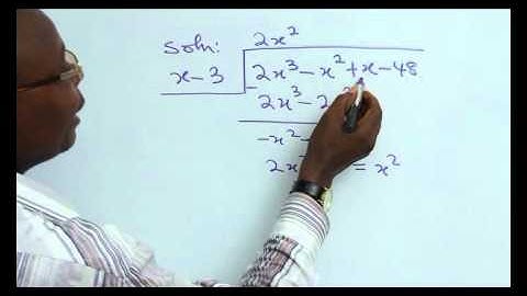 POLYNOMIALS - ADDITION, SUBTRACTION, MULTIPLICATION & DIVISION