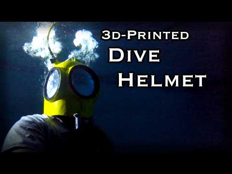 Making A 3d-printed Underwater Dive Helmet With A Floating Air Supply