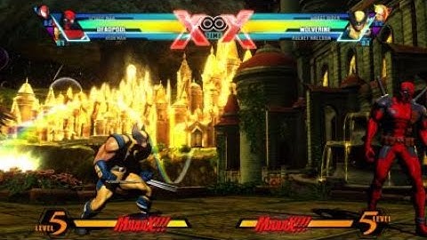 UMVC 3 Deadpool combo with taunts