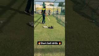 🔥Short ball drill: react fast, stay solid.🔥#cricket #session #cricketcoaching