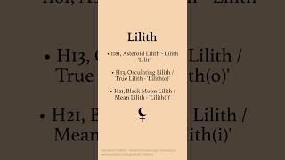 Lilith in Astrology Part 4 - The Three Lilith's #astrology #learnastrology #lilith #darkfeminine