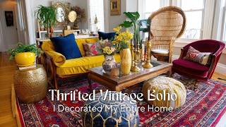 I Decorated My Entire Home Using Only Thrifted Vintage Boho Decor Ideas