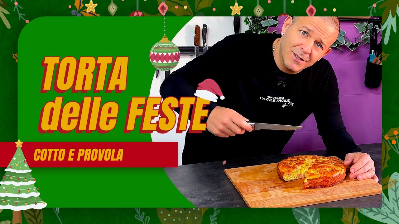 TORTA SALATA soffice cotto e provola - Super GOLOSA per le tue feste!
