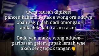 Korban cangkem,status wa angger anggeran
