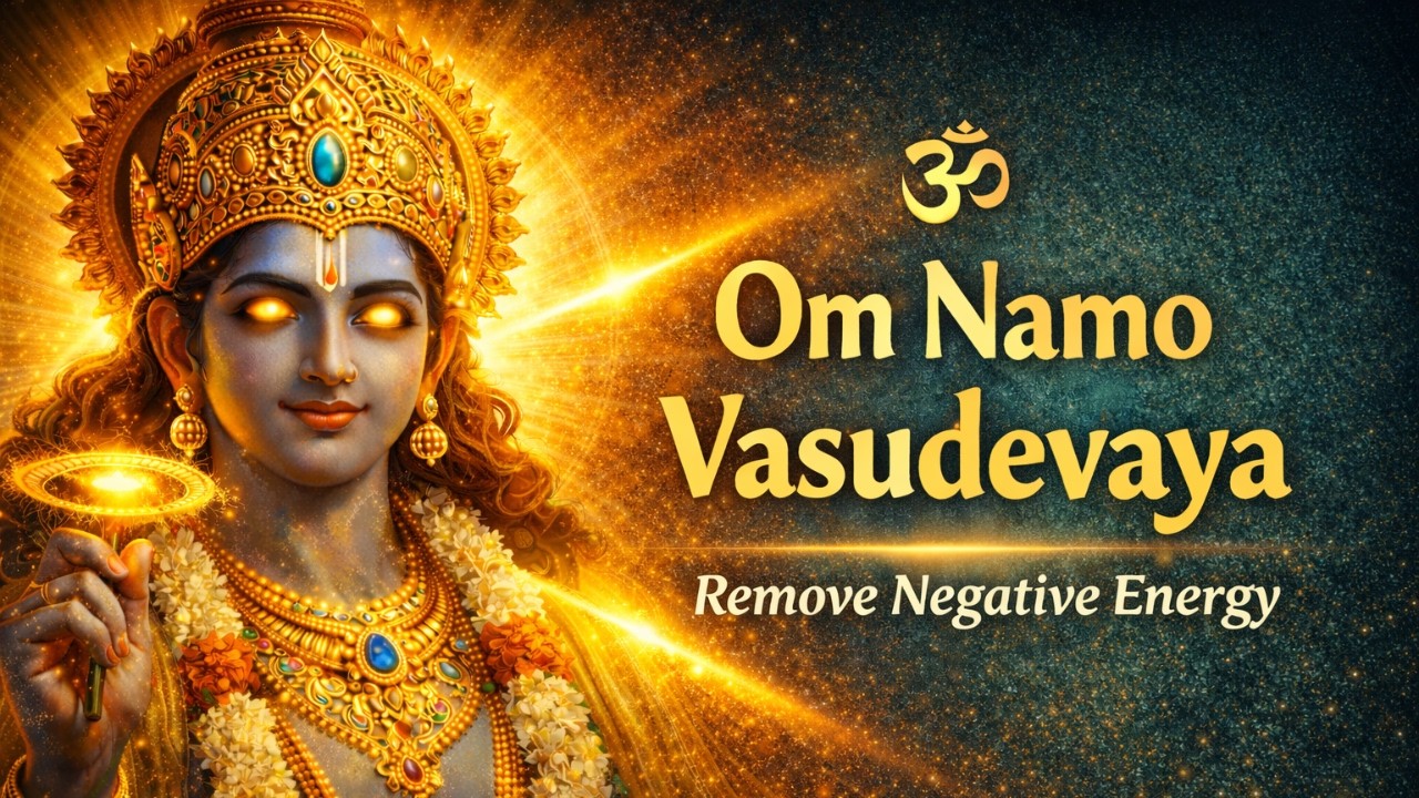 Om Namo Vasudevaya (ॐ नमो वासुदेवाय) 🕉️ | नकारात्मक ऊर्जा दूर करें | Powerful Vishnu Mantra