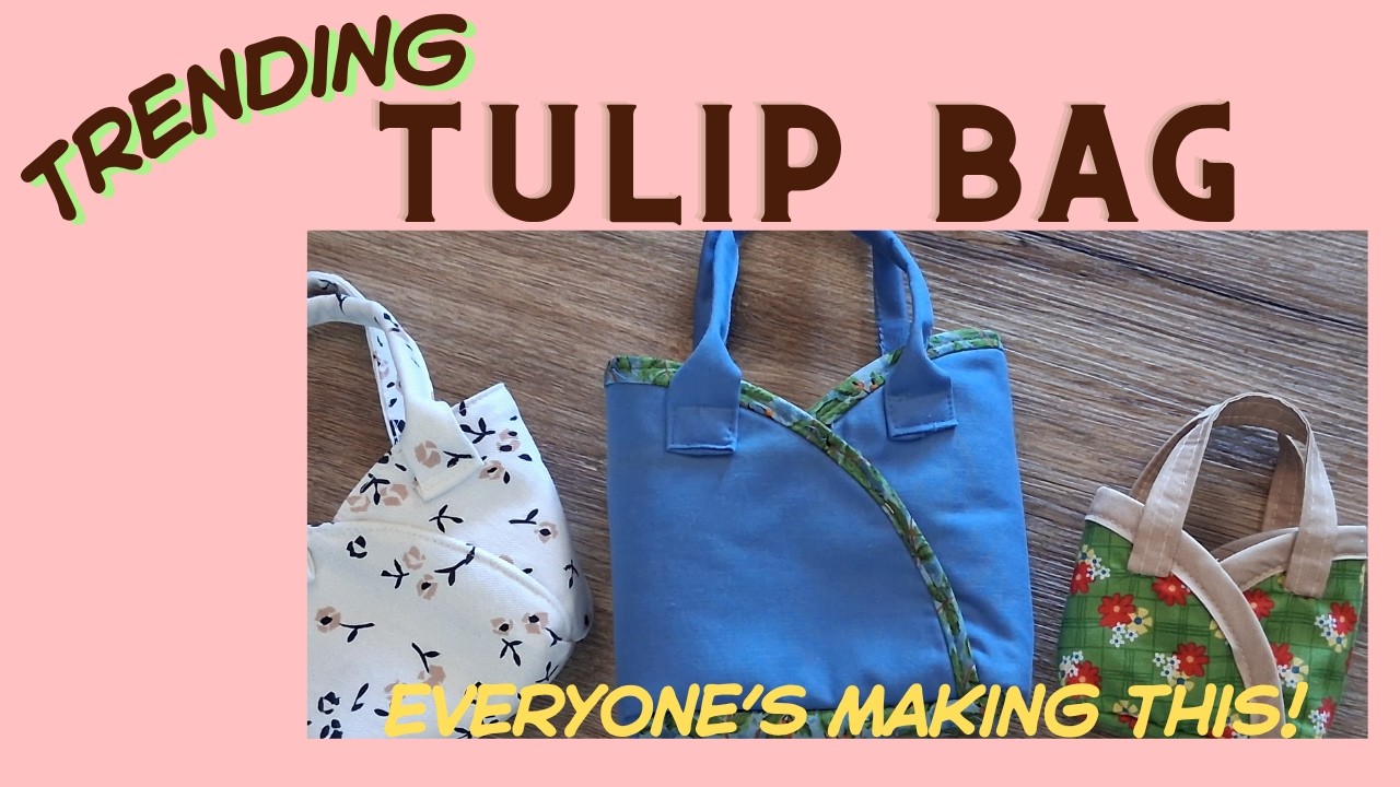 DIY Tulip Bag Tutorial 🌷 The Trendy Tote Everyone Is Making - YouTube