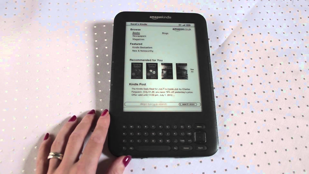 how to use a kindle keyboard