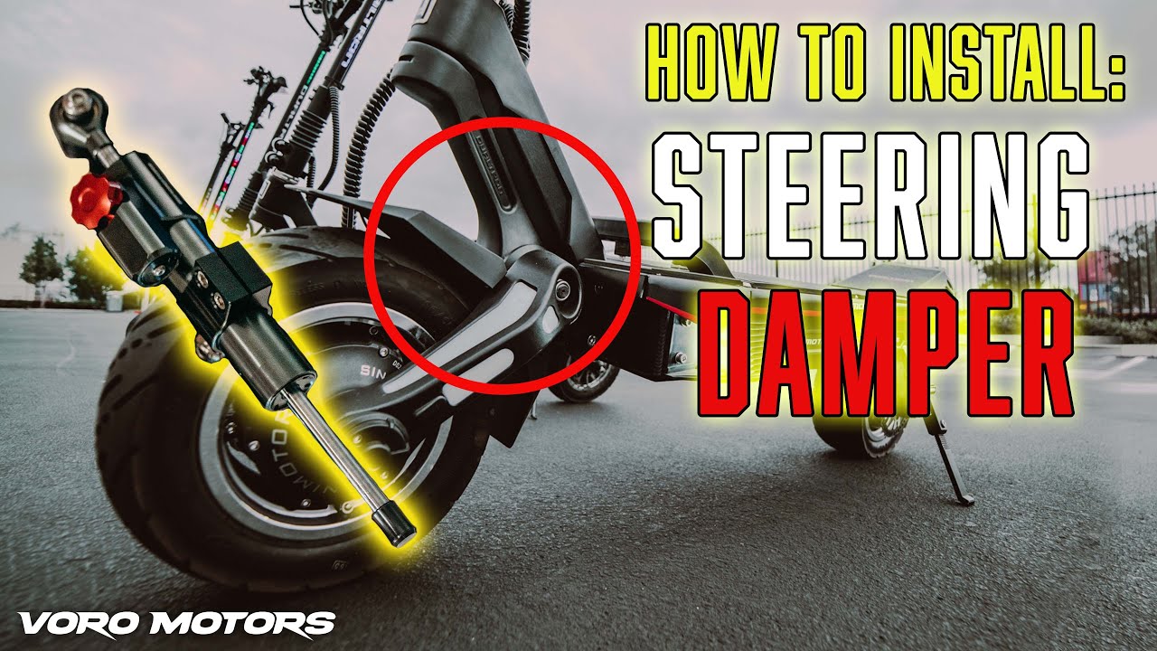 How to install a steering damper on the Dualtron Storm FULL WALKTHROUGH YouTube