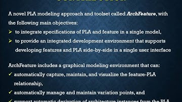 ArchFeature: A Software-Product-Line Modeling Environment Integrating Features into PLA