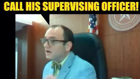 “CALL HIS SUPERVISING OFFICER!” Judge Fleischer Upset With Police Officer!
