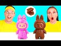 チョコレートの食べ物 vs 本物の食べ物のチャレンジ | 面白いキッチン戦争