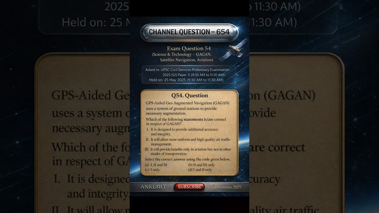 GAGAN Explained | India’s GPS Accuracy Booster | UPSC 2025 