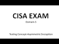 Cisa examtesting conceptasymmetric encryption domain5