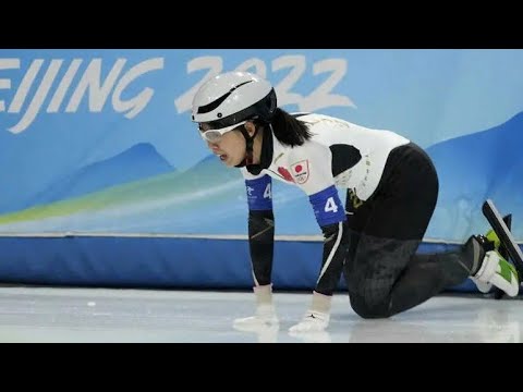 高木菜那 転倒シーン ( 北京オリンピック 2022 マススタート スピードスケート 女子マススタート )