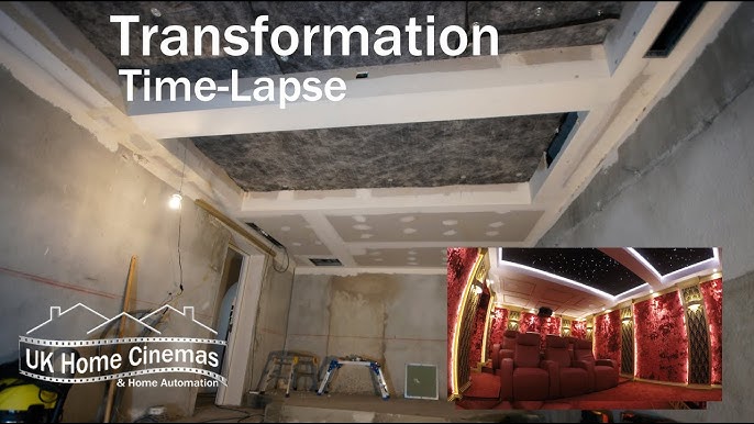 Timelapse Home Cinema Room Transformation 
