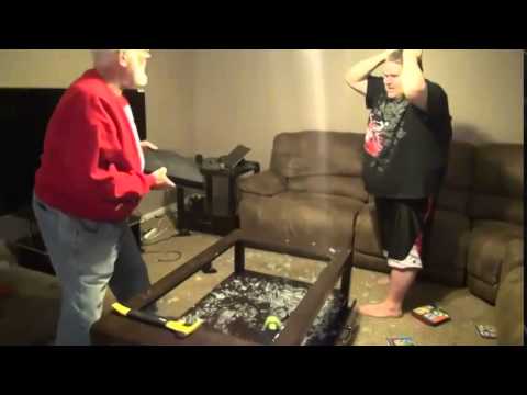 ps4-destroyed-by-angry-grandpa-!
