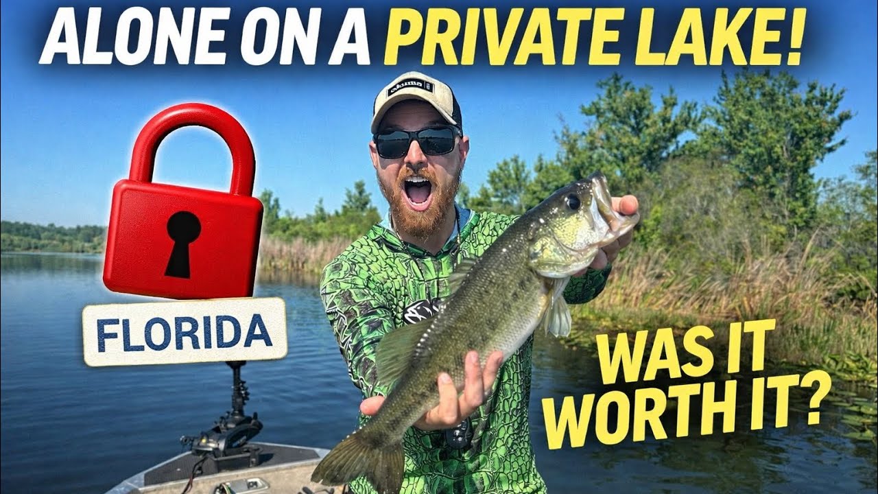 They Let Me Fish a PRIVATE Lake Alone… (No Guide)