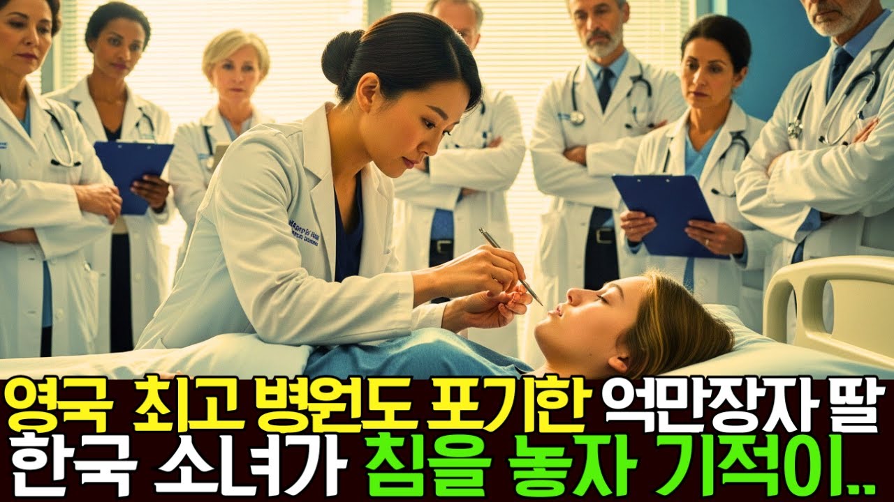 영국 최고 병원도 포기한 억만장자 딸, 한국 소녀가 침을 놓자 기적이...