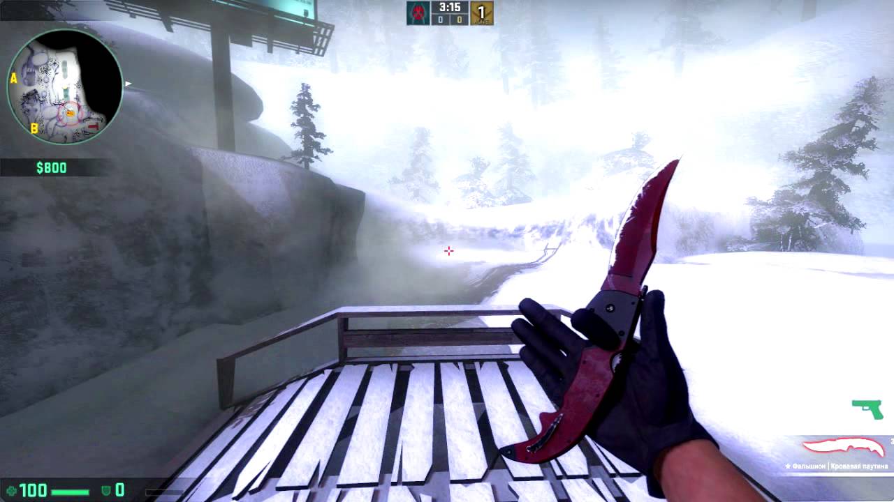 Falchion Knife Crimson Web (FieldTested) YouTube