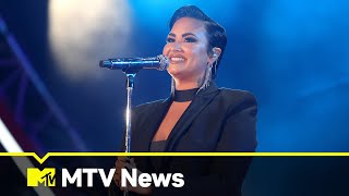 Demi Explains Pronoun Change To Include She/Her | MTV News Demi Explains Pronoun Change To Include She/Her | MTV News