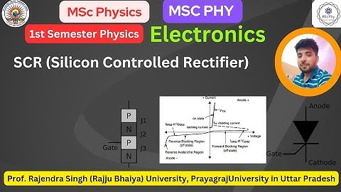 MSc physics 1st sem: Electronics : SCR basic structure |prs University |prsu |msc physics|