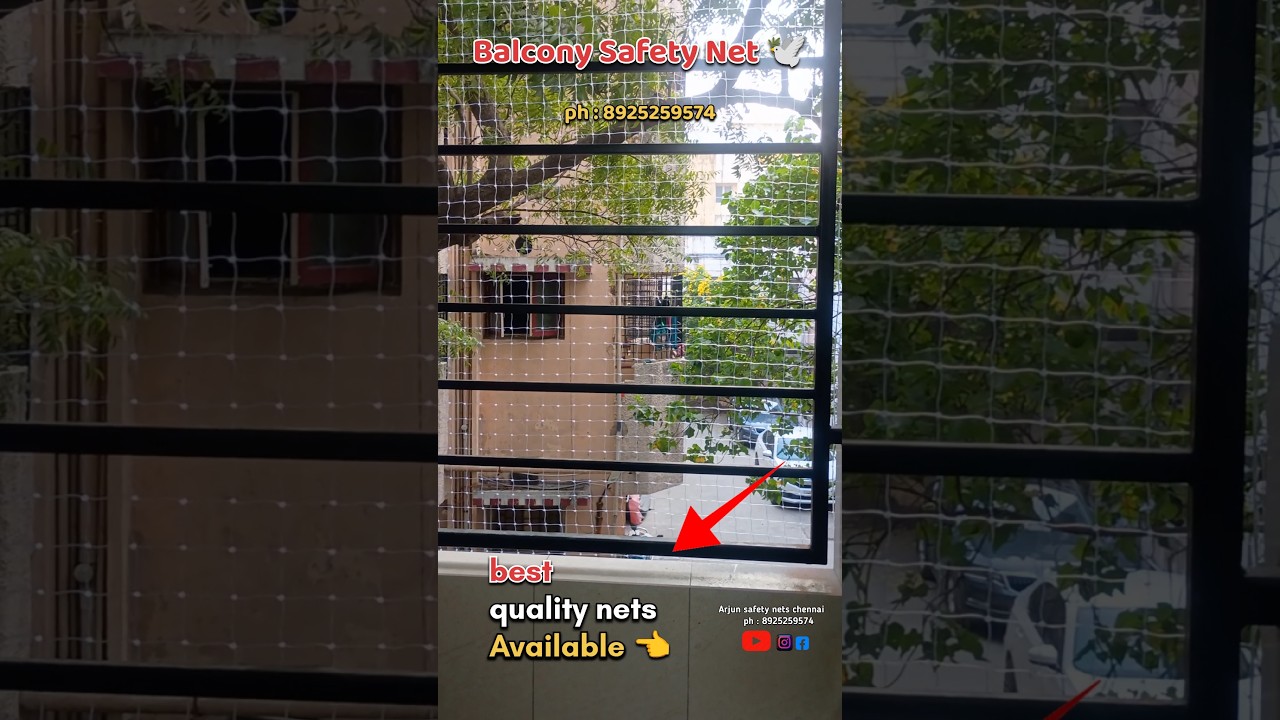 balcony safety nets 🕊️ 