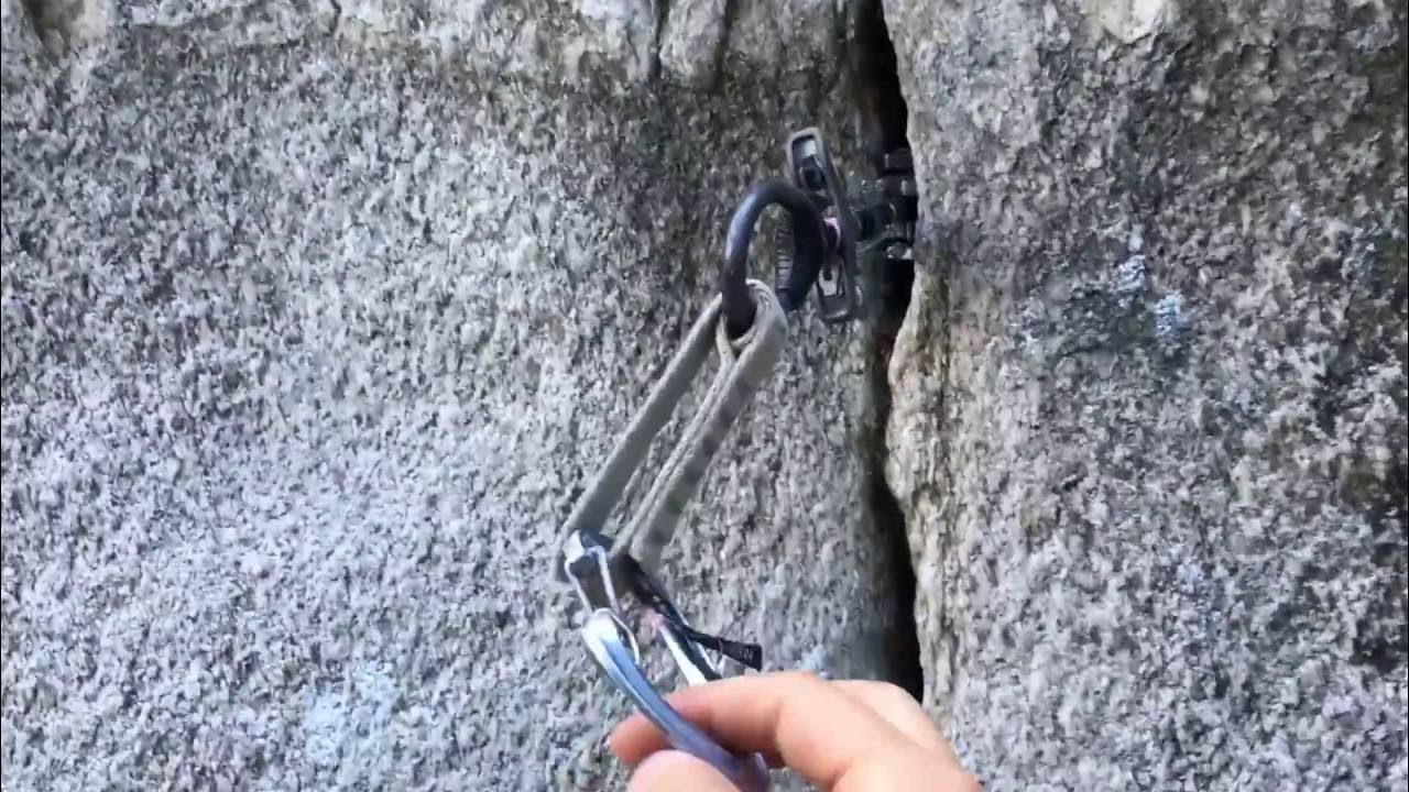 Rock climbing how to place a cam YouTube