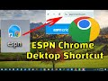 How To Create Chrome ESPNcricinfo  Website Shortcut Into Windows Desktop .