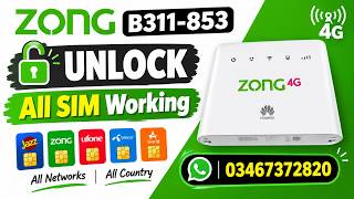 ZONG B311-853 Unlock | All SIM Working | B311-853 screenshot 5