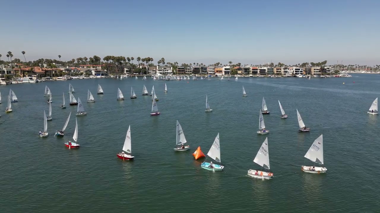 2025 Jr Sabot Nationals   Day 1   F4S1   Green & Blue weather mark