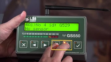 Modifying, Adding and Deleting Sensors GS550