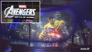 [4K] Avengers: Battle of Ultron Ride - IMG Worlds of Adventure Indoor Theme Park