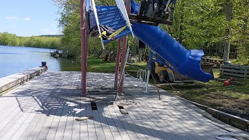 Old floating dock removal