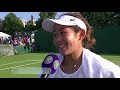 Lanlana Tararudee match point &amp; interview after 2nd round qualifying win at 2025 Wimbledon