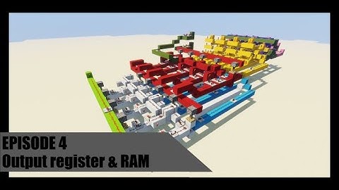 How to build a Minecraft Computer (Output register & RAM) | Episode 4
