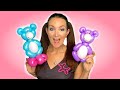 TEDDY BEAR Balloon Animal Tutorial - Learn Balloon Animals with Holly!
